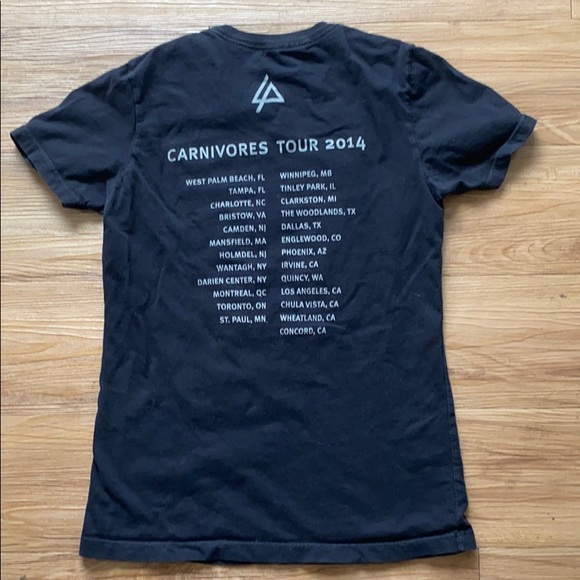 Lincoln Park 2014 Carnivores Tour 2014 T-shirt - Picture 3 of 3